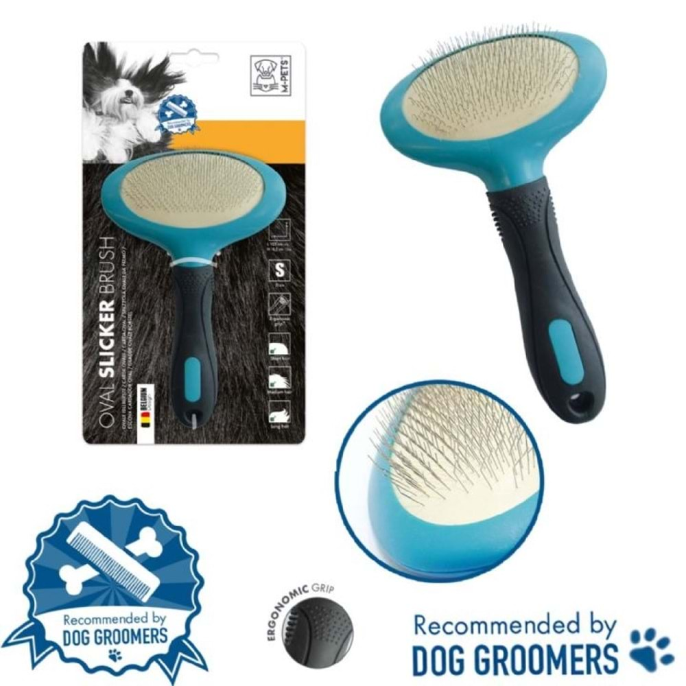 M PETS KÖPEKLER İÇİN İNCE TELLİ OVAL FIRÇA (S)