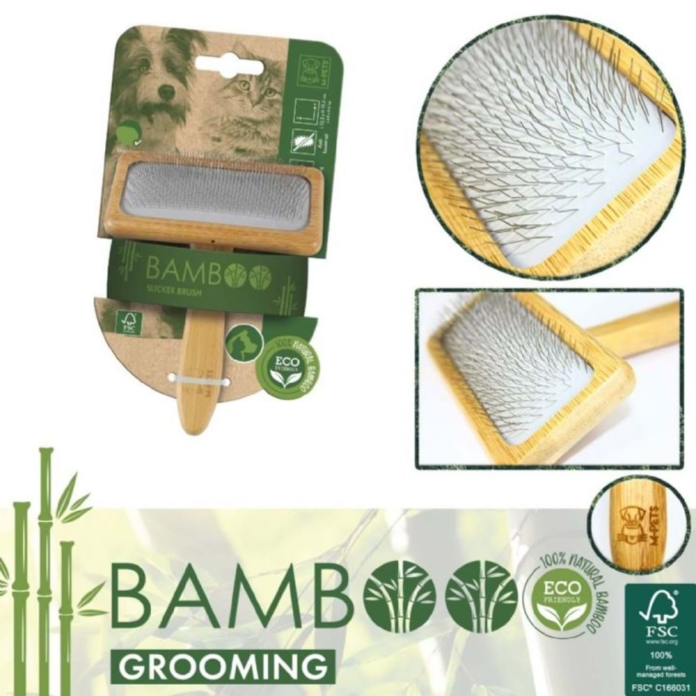 MPETS BAMBOO İNCE TELLİ FIRÇA (L)