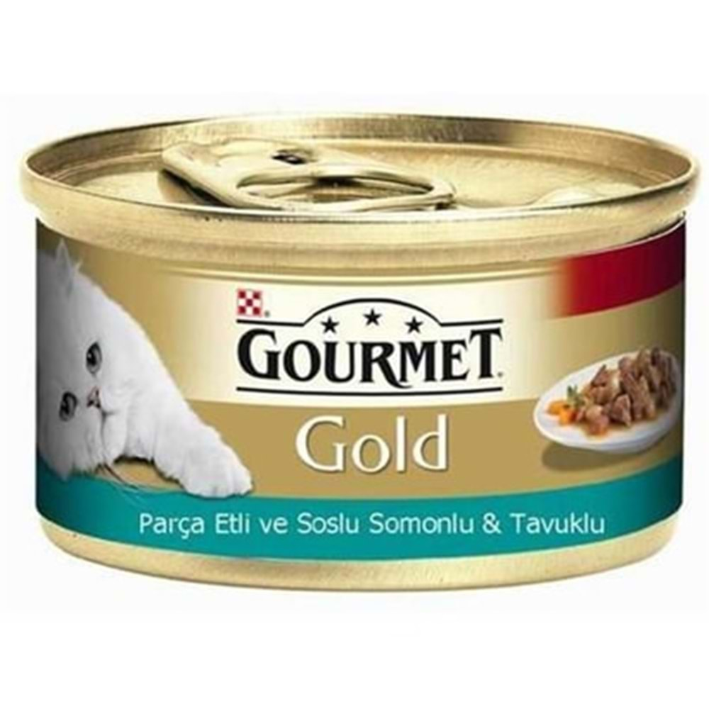 GOURMET GOLD P.ETLİ@SOSLU SOMON TAVUK 85 GR