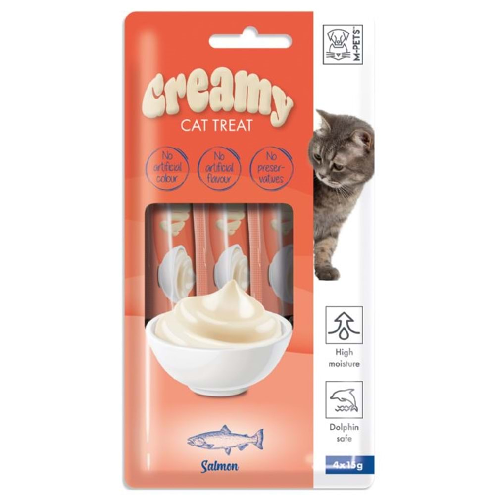 MPETS CREAMY SOMON BALIKLI KEDİ ÖDÜLÜ 4*15GR