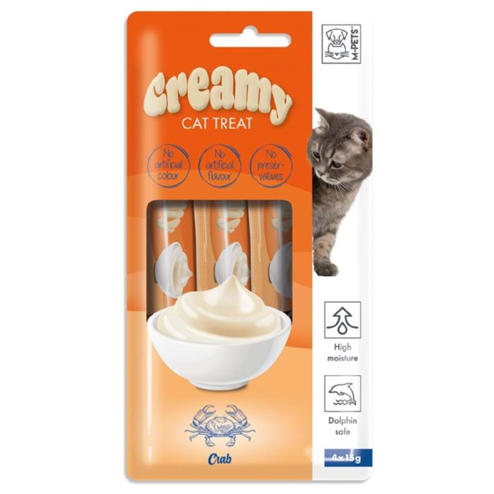 MPETS CREAMY YENGEÇLİ KEDİ ÖDÜLÜ 4*15GR