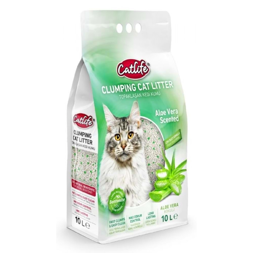 CATLİFE ALOE VERA KEDİ KUMU 10 LT