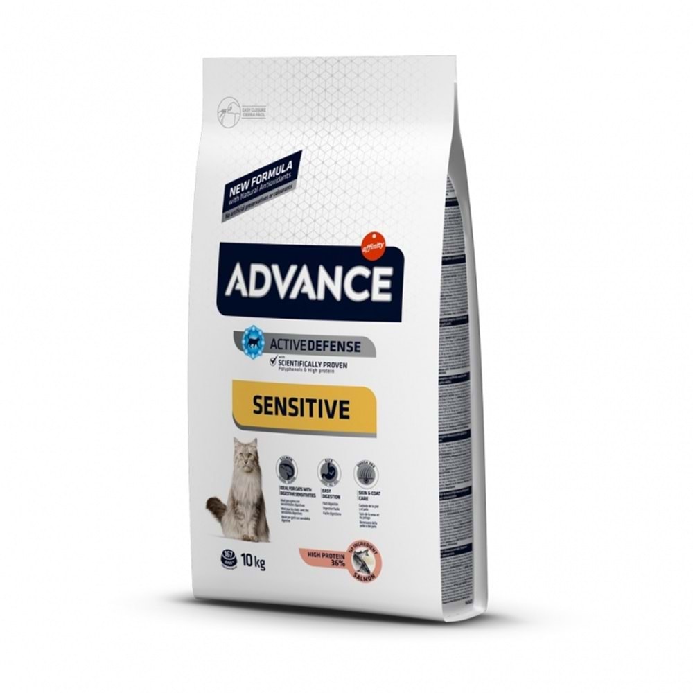 ADV.CAT.YETİŞKİN SOMONLU SENSITIVE 10 KG