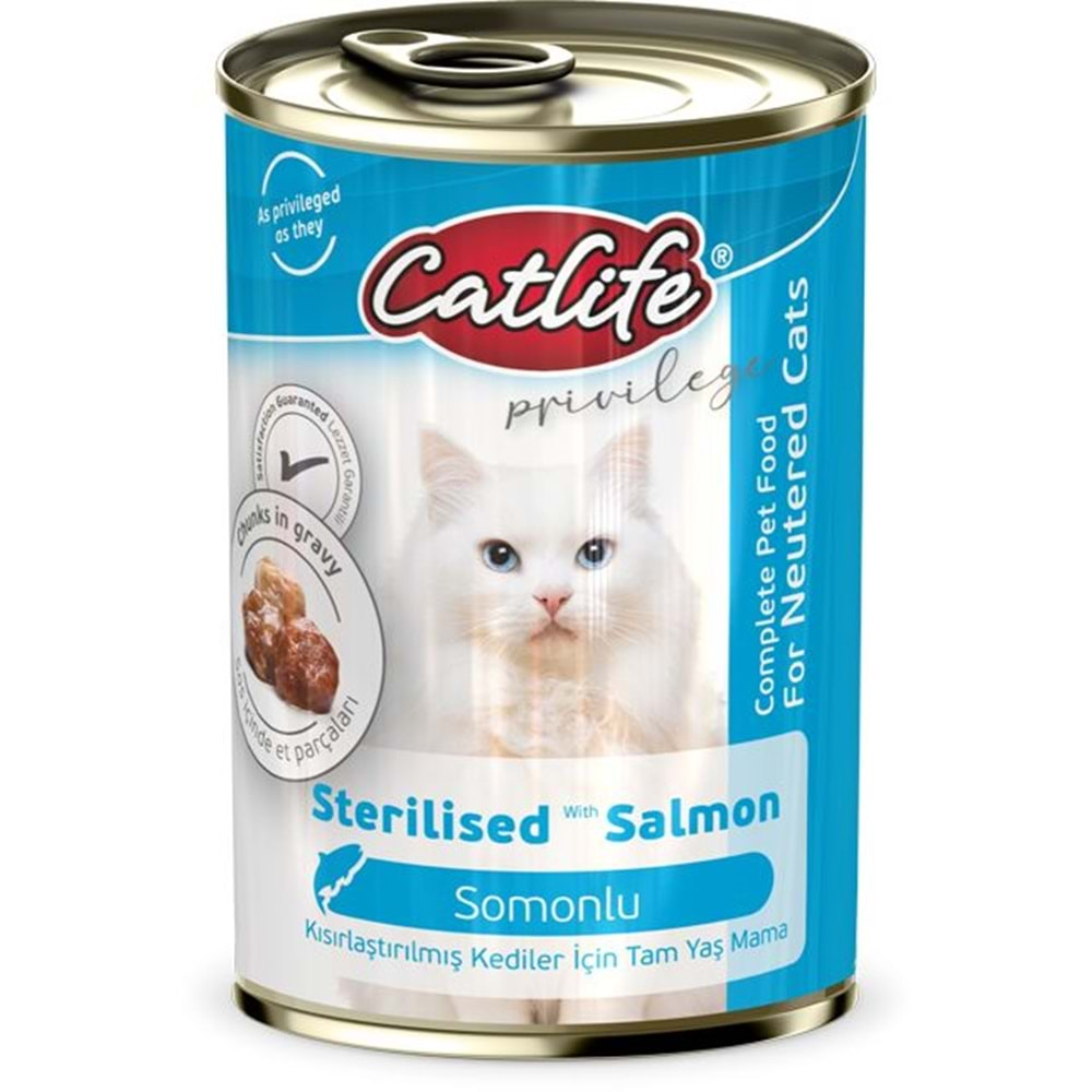 CATLİFE SOMONLU KISIR KEDİ KONS.400 GR