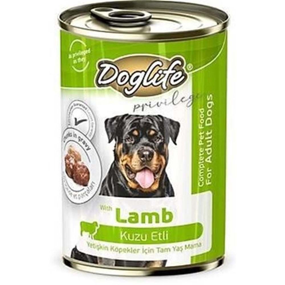 DOGLİFE KUZULU KÖPEK KONS.400GR