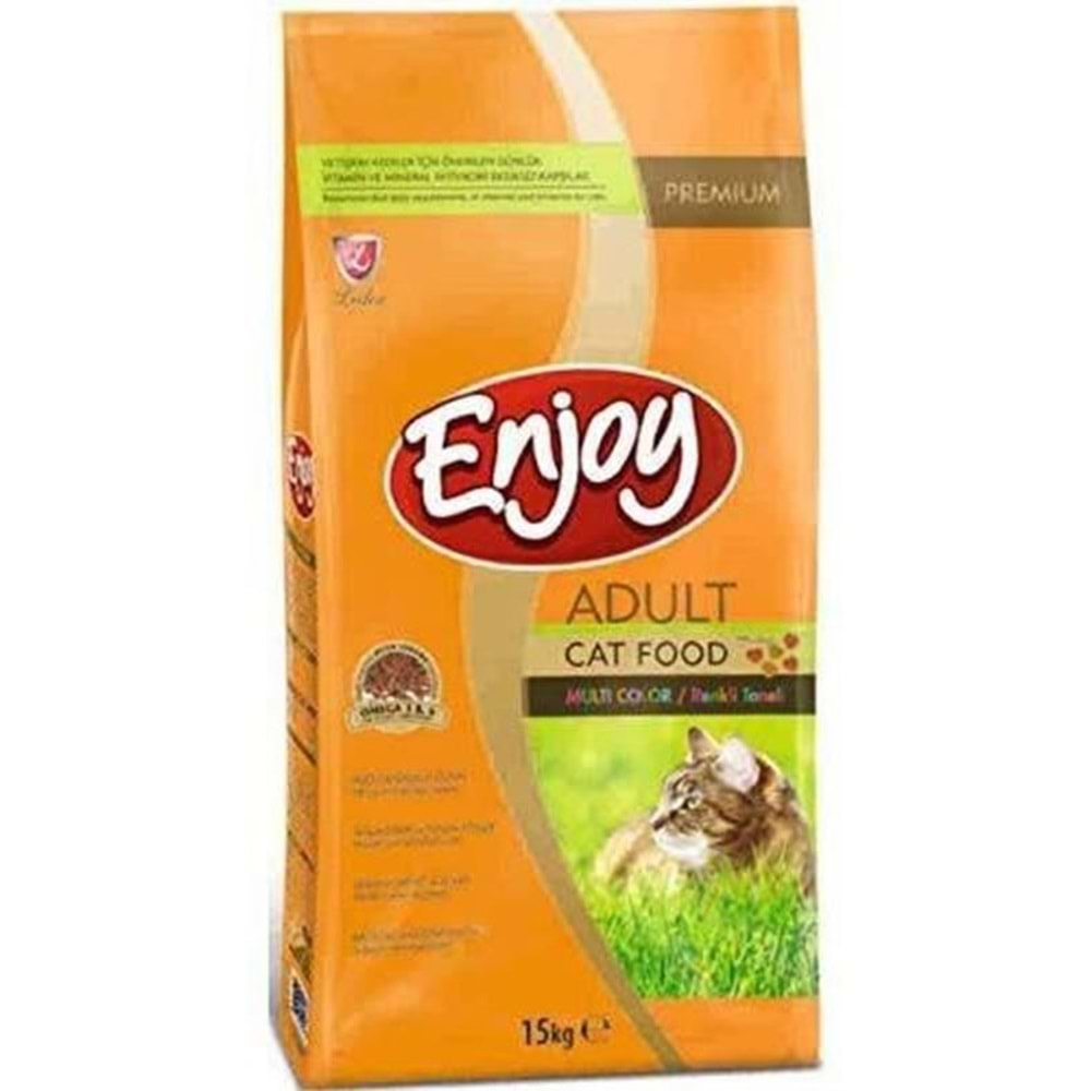 ENJOY YETİŞKİN KEDİ MAMASI 15 KG (MULTICOLOR)