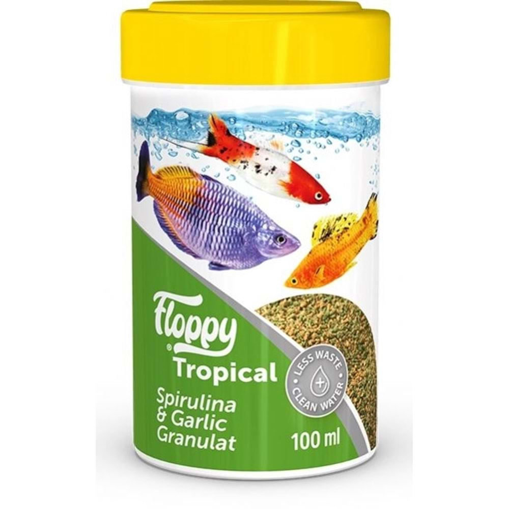 FLOPPY TROPICAL SPIRULINA&GARLIC GRANULAT 100ML