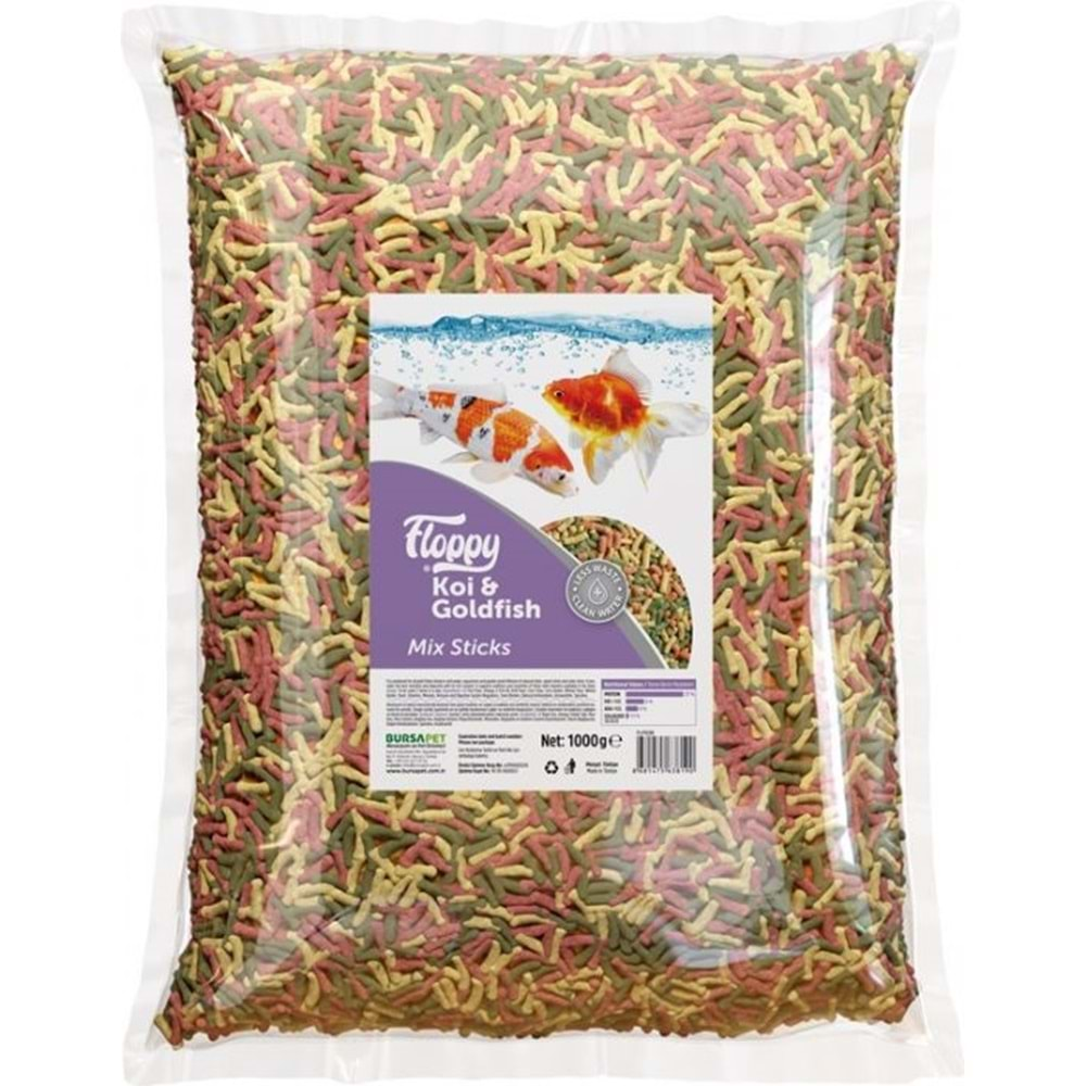 FLOPPY KOI&GOLDFISH MIX STICK 1KG