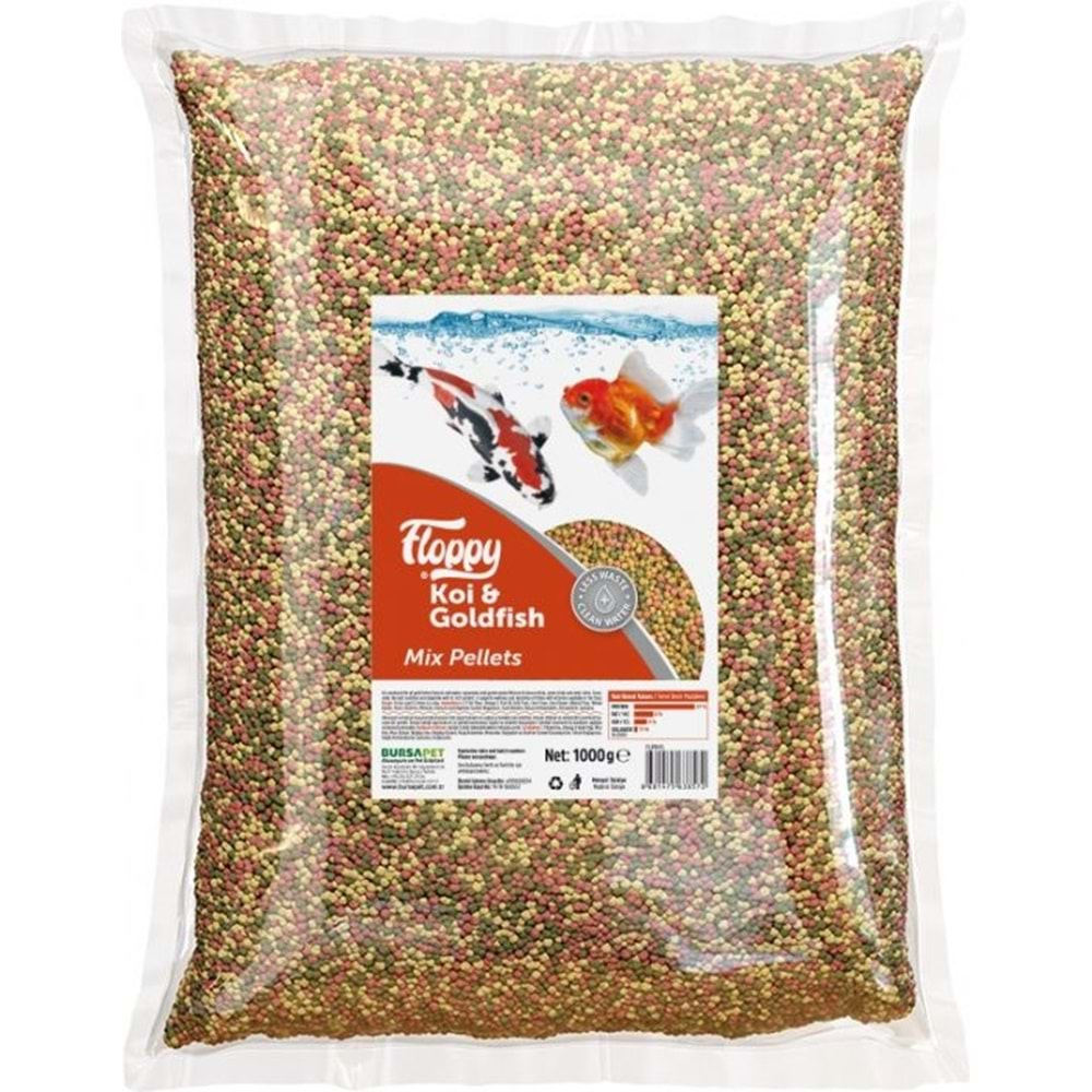 FLOPPY KOI&GOLDFISH MIX PELLETS 1KG