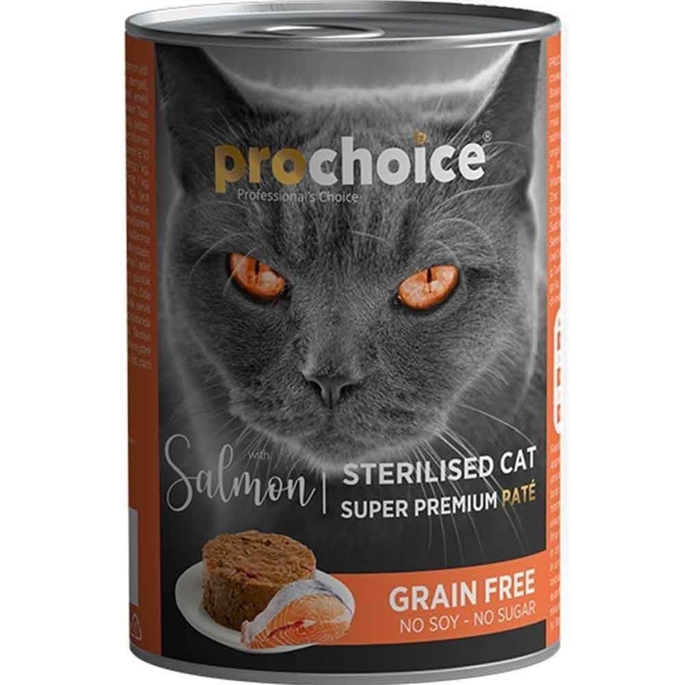 PROCHOICE ADULT CAT SALMON STERILEZED 400 GR PATE