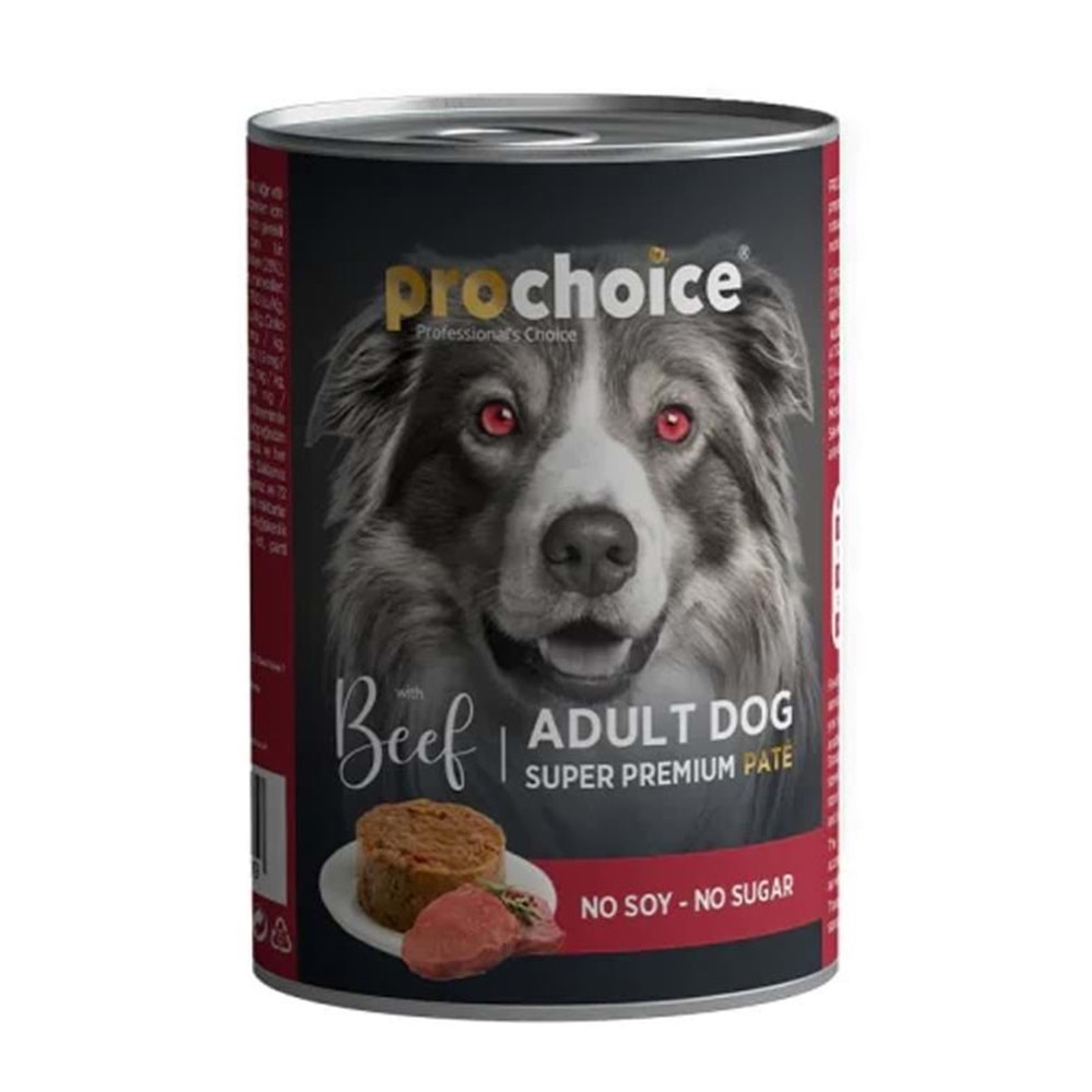 PROCHOICE ADULT DOG BEEF&RICE 400GR PATE