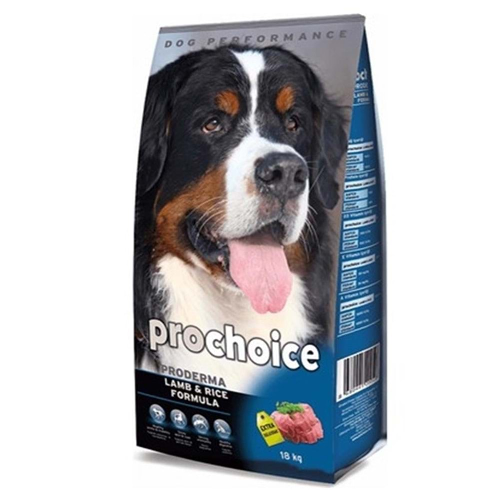 PROCHOICE DOG PRODERMA LAMB & RICE 18 KG