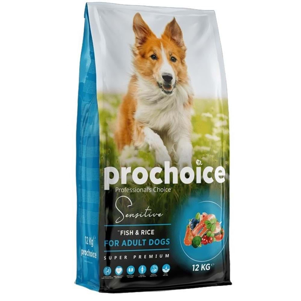 PROCHOICE ADULT DOG SENSITIVE FISH & RICE 12 KG