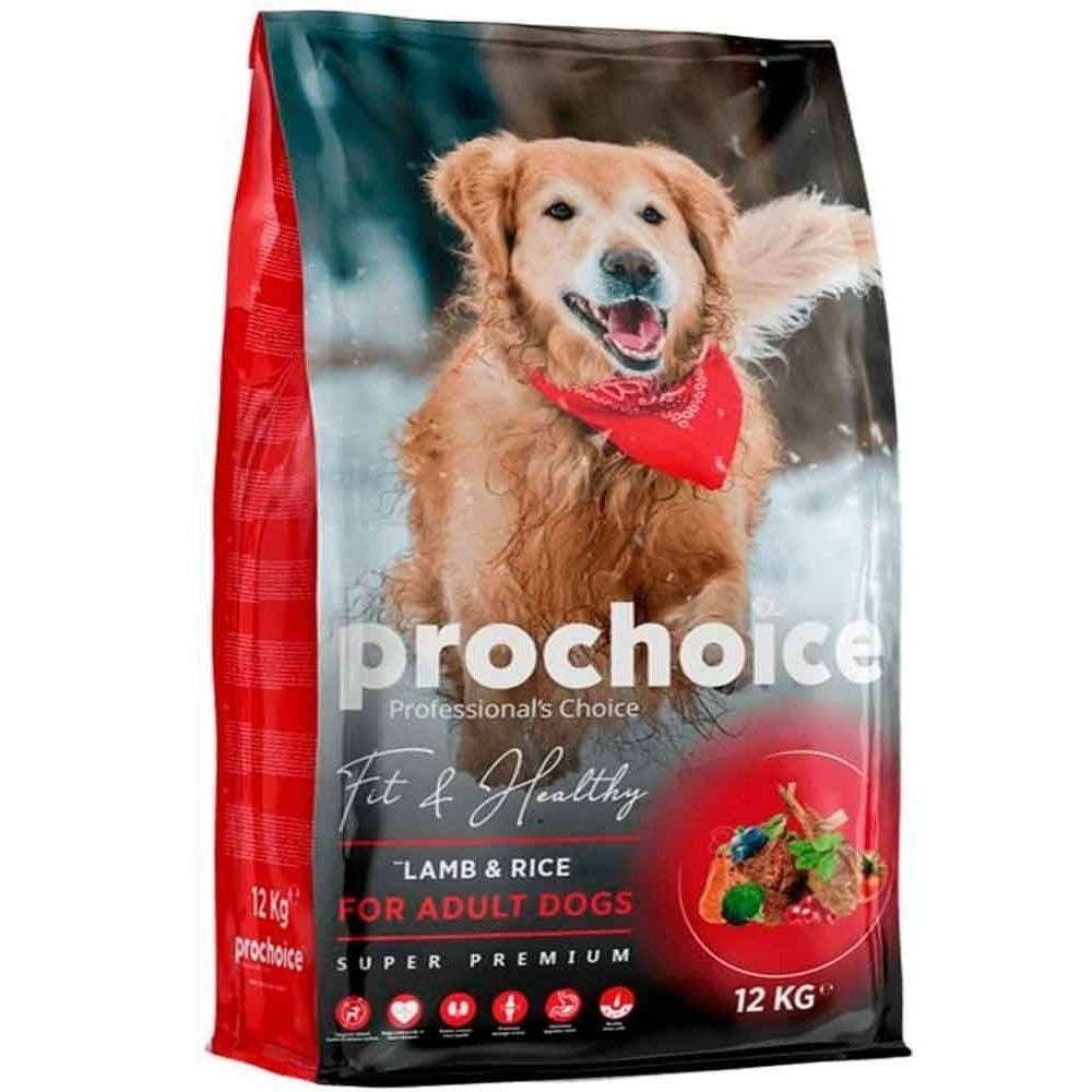 PROCHOICE ADULT DOG FIT & HEALTHY LAMB&RICE 12 KG