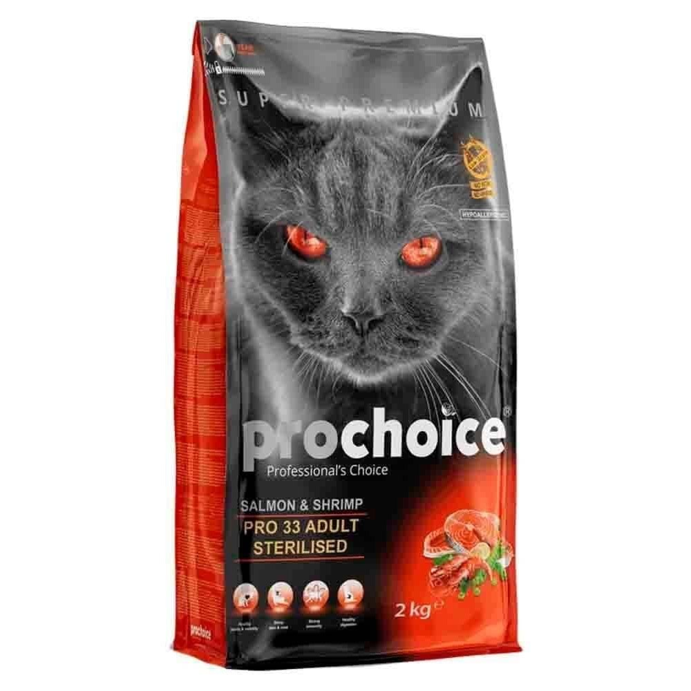 PROCHOICE CAT PRO 33 ADULT SALMON & SHRIMP 2 KG