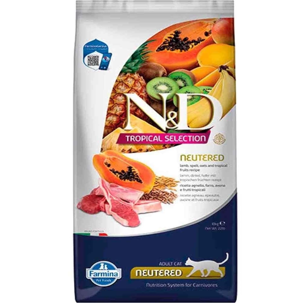 N&D CAT TROPİCAL SELECTİON KUZULU KISIR 10 KG