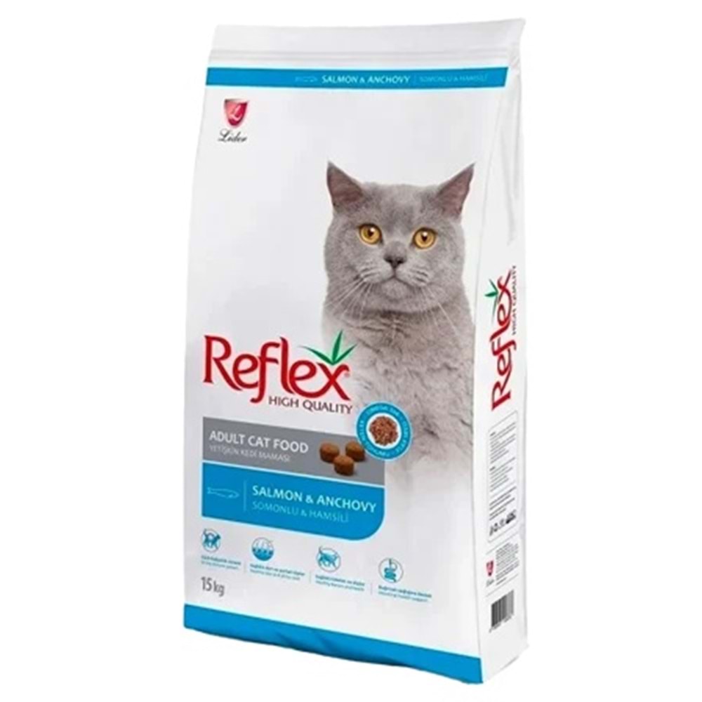 REFLEX SOMONLU&HAMSİLİ YET.KEDİ M.15KG