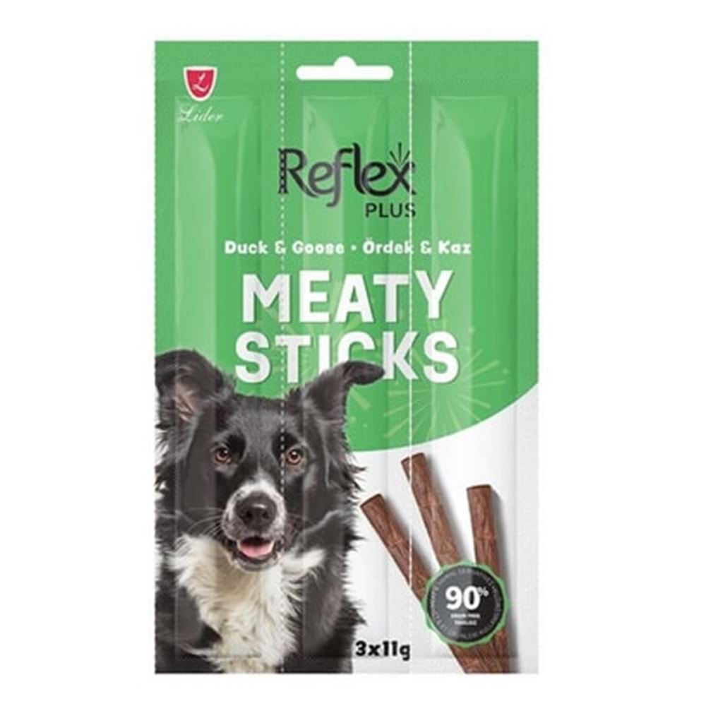 Reflex Plus Ördek ve Kaz Etli Köpek Ödül Çubuğu 3*11 Gr