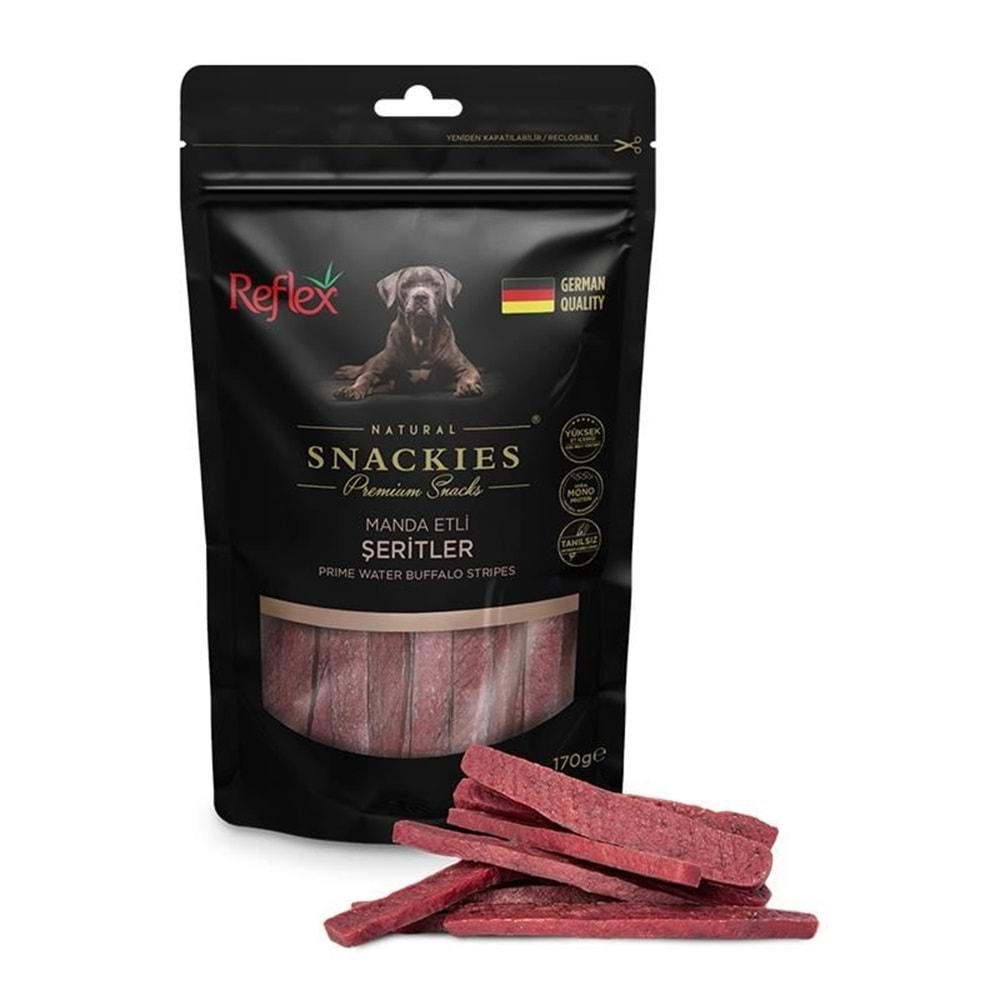 REFLEX SNACKIES MANDA ETLİ ŞERİTLER 170GR