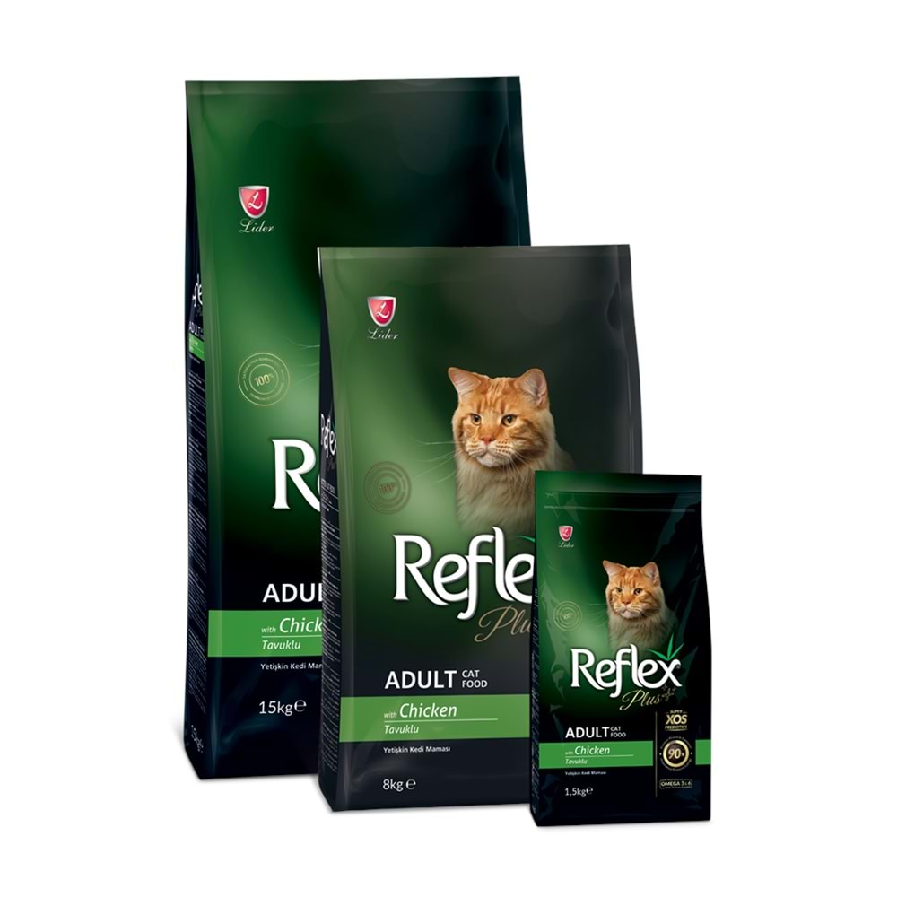 REFLEX PLUS TAVUKLU YETİŞKİN KEDİ M. 1,5KG