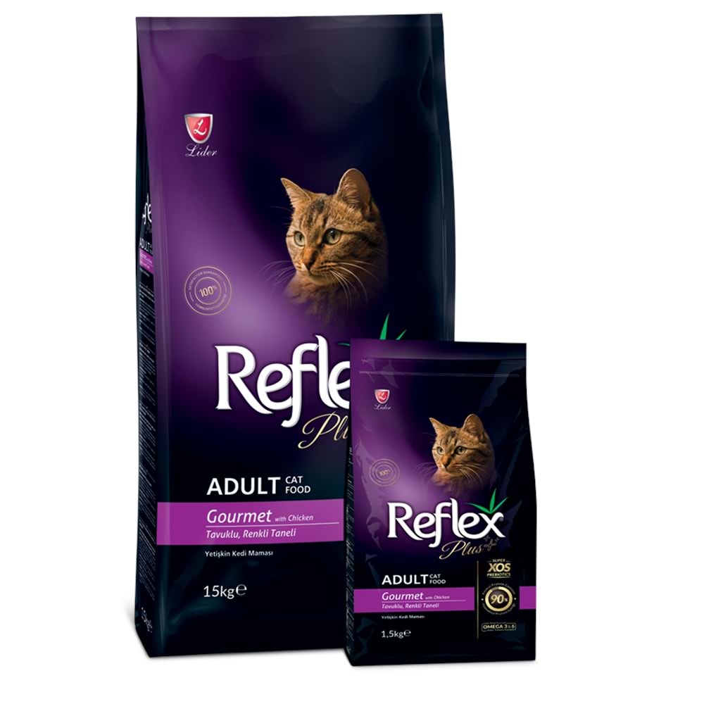 REFLEX PLUS CAT ADULT MULTİ COLOUR 1,5 KG