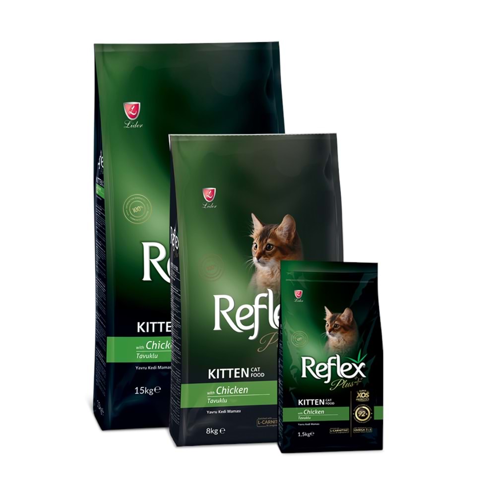 REFLEX PLUS TAVUKLU YAVRU KEDİ MAMASI 8KG