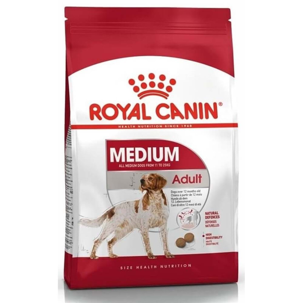 SHN MEDİUM ADULT KÖPEK MAMASI 15 KG