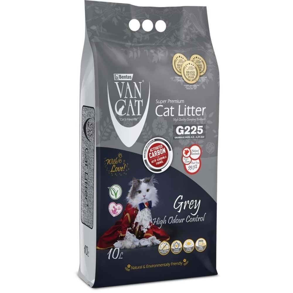 Vancat Aktif Karbonlu Kokusuz Kedi Kumu 10 Lt