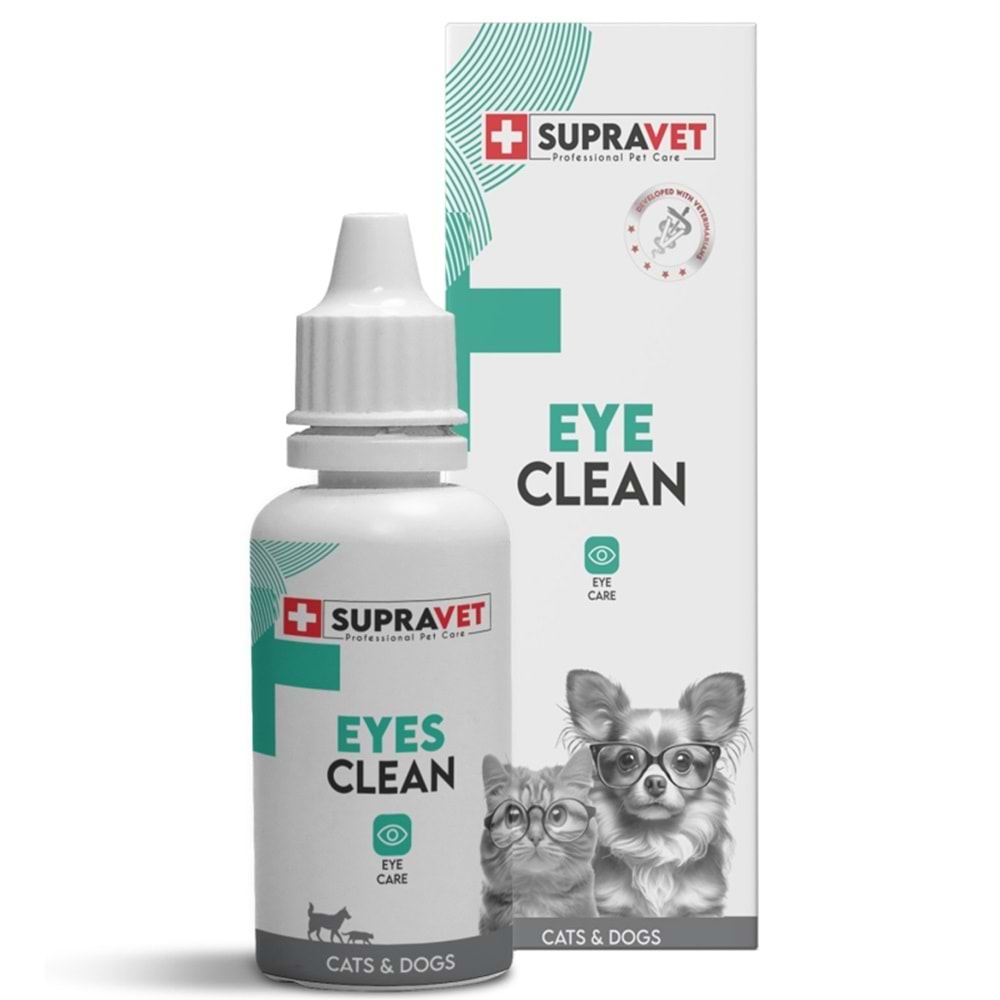 SUPRAVET EYE CLEAN KEDİ&KÖPEK GÖZ TEMİZLİK SOLÜSYONU 50ML