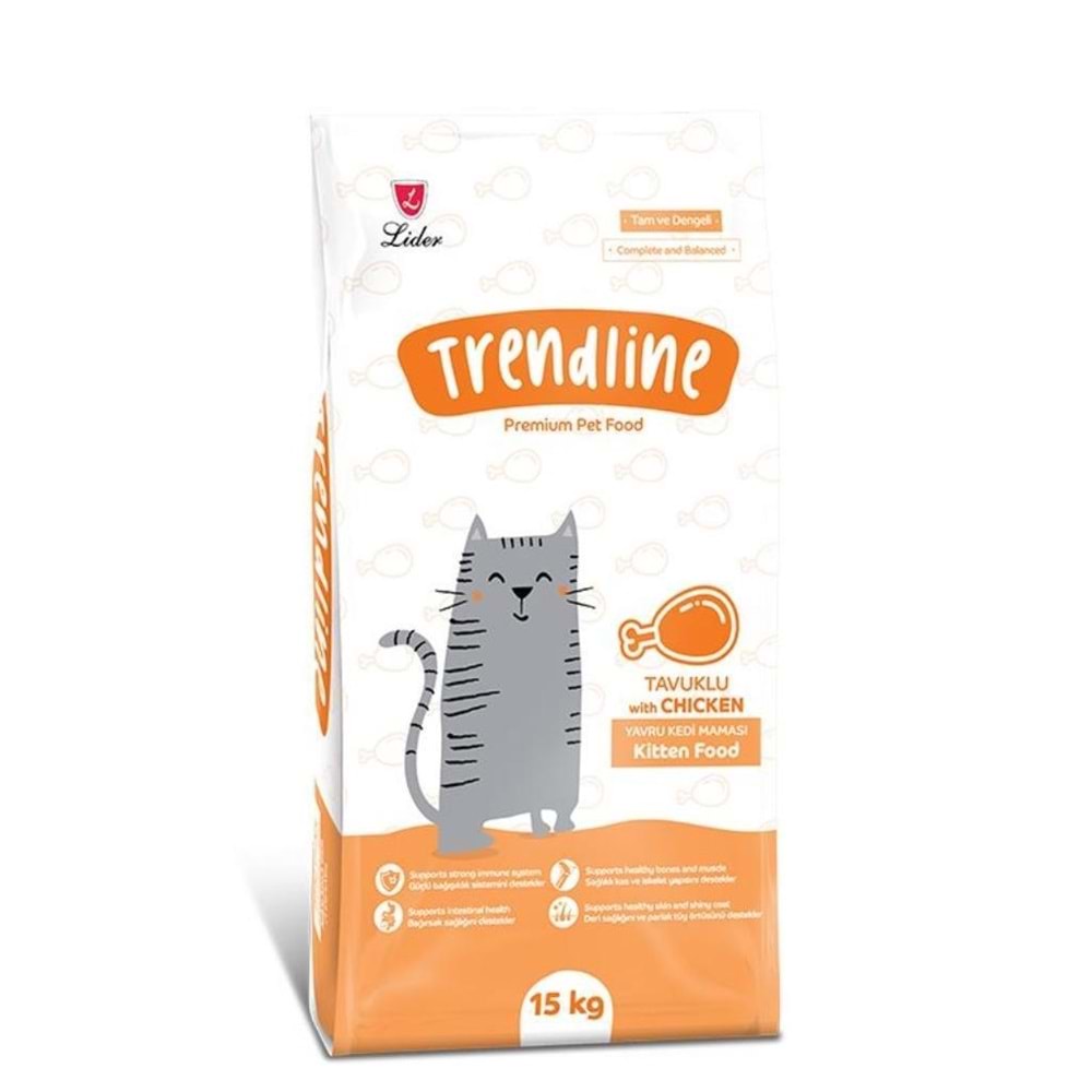 Trendline Tavuklu Yavru Kedi Maması 15 Kg