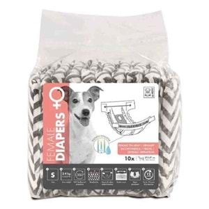 M-PETS DIAPERS DİŞİ KÖPEKLER İÇİN KÜLOT (S) 10LU