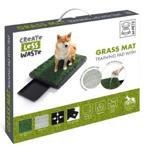 M-PETS GRASS MAT ÇİMLİ ÇEKMEÇELİ KÖPEK TUVALETİ 58X46CM