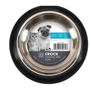 M-PETS CROCK PASLANMAZ ÇELİK MAMA KABI (M)