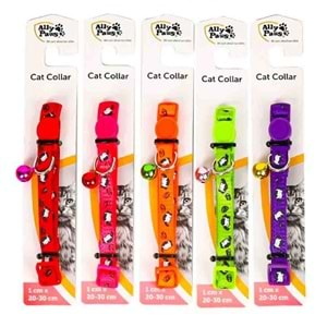 ALLY PAWS CAT COLLAR WİTH BELL 1CMX20-30CM