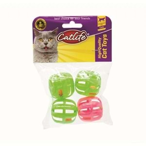 CATLİFE ZİLLİ KEDİ OYUNCAĞI 4LÜ PAKET