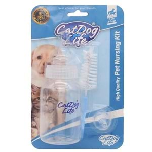 CAT&DOGLİFE YAVRU KEDİ KÖPEK BİBERON SETİ 150ML