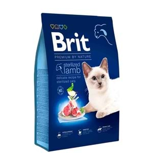 BRIT PREMIUM BY NATURE CAT STERILIZED LAMB 8KG