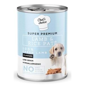 NEW CHEFS CHOICE LAMB&RICE PUPPY 400GR PATE