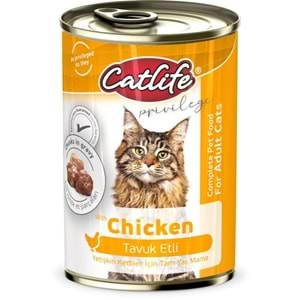 CATLİFE TAVUKLU KEDİ KONS.400 GR