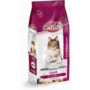 CATLİFE KUZUETLİ YETİŞKİN KEDİ MAMASI 15KG