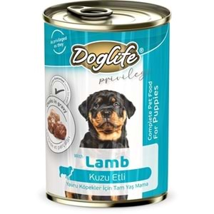 DOGLİFE YAVRU KUZULU KÖPEK KONS.400GR