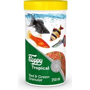 FLOPPY TROPICAL RED&GREEN GRANULAT 250 ML