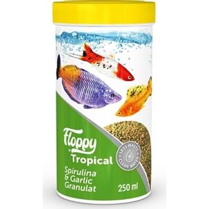 FLOPPY TROPICAL SPIRULINA&GARLIC GRANULAT 250ML