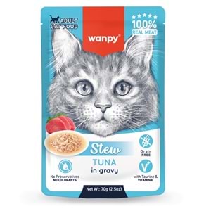Wanpy Pouch Ton Balıklı Yaş Kedi Maması 70Gr