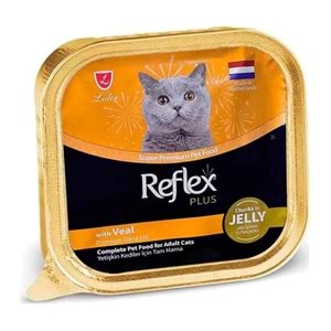 REFLEX PLUS ET PARÇACIKLI DANA ETLİ YET.KEDİ 85 GR