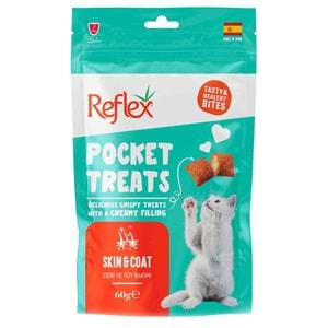 REFLEX POCKET TREATS SKİN AND COAT 60 GR