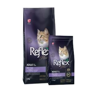 REFLEX PLUS ADULT CAT SKİN CARE SALMON 15 KG