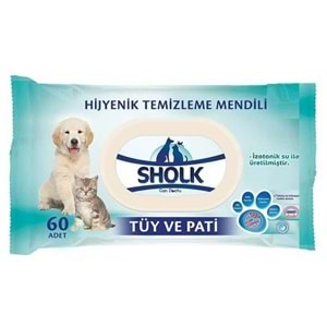 SHOLK TEMİZLEME MENDİLİ 60 LI