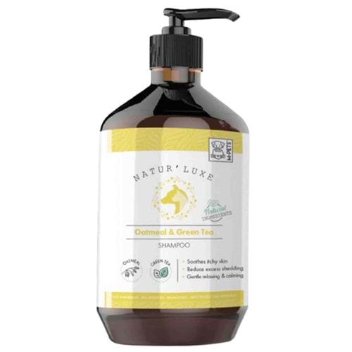 MPETS NATURLUXE DOG SHAMPOO OATMEAL & GREEN TEA 500ML