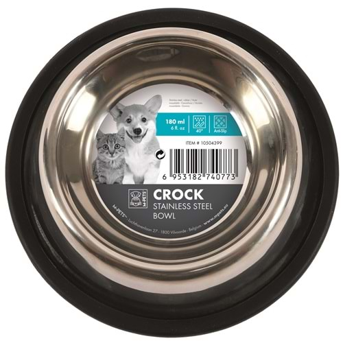 M-PETS CROCK PASLANMAZ ÇELİK MAMA KABI (XS)